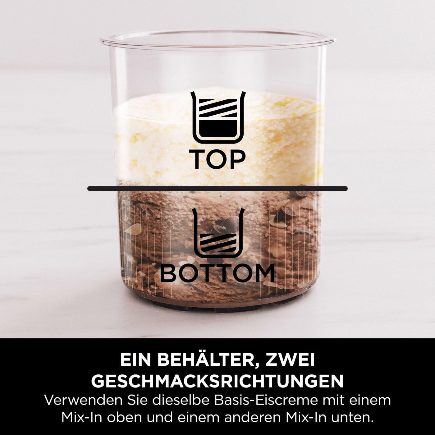 Shark CREAMi Deluxe Eismaschine NC501EU – 10 Funktionen für Eis, Sorbet, Milkshake & Frozen Drinks – 3 Behälter à 709 ml, 800 Watt, Silber